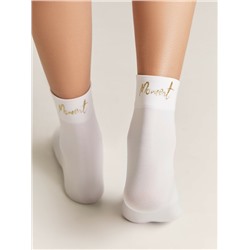 Полиамидные CONTE FANTASY Матовые носки с сияющей термоаппликацией Moment