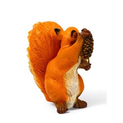 Садовая фигура из полистоуна «Белка с шишкой», 28×12×27 см