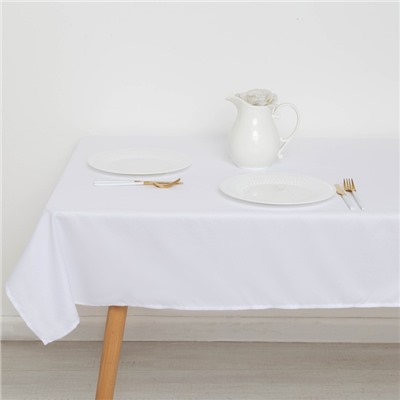 Скатерть 110×140 см, цвет белый, теснение МИКС микрофибра, полиэстер, пэ100%