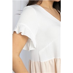 Платье Летний поцелуй (бежевое) П12821-12М