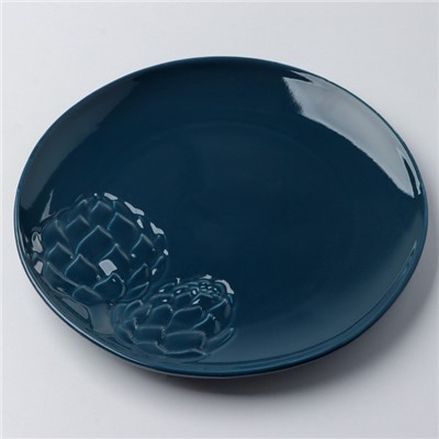 Тарелка керамическая плоская «Артишоки», d=27 см