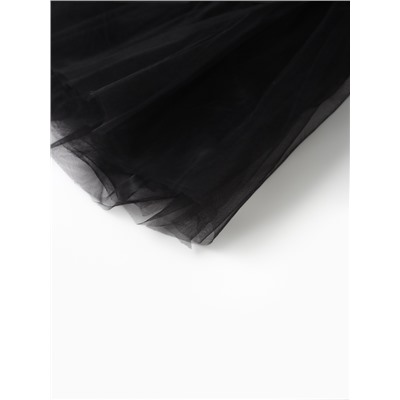 Платье для девочки MINAKU: PartyDress, с пышной юбкой, рост 98-104 см, чёрное