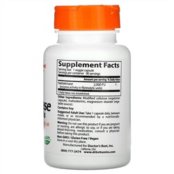 Doctor's Best, наттокиназа, 2000 FU, 90 вегетарианских капсул