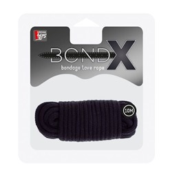 Черная веревка для связывания BONDX LOVE ROPE - 10 м.