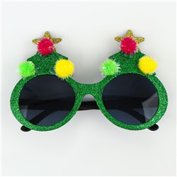 Очки карнавальные новогодние «Ёлочка», МИКС