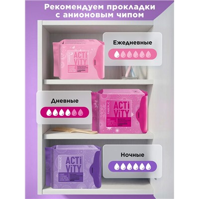 Ночные гигиенические прокладки с анионовым чипом