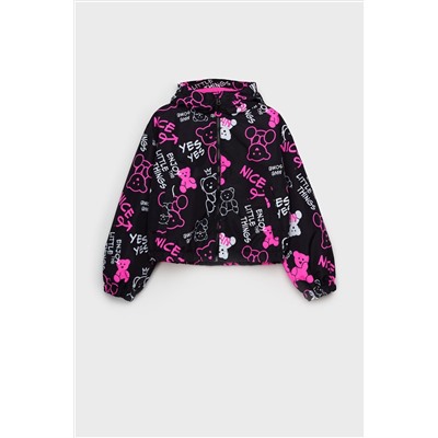 Куртка текстильная с полиуретановым покрытием для девочек (ветровка) PLAYTODAY, 1231511