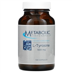 Metabolic Maintenance, L-Tyrosine, 500 mg, 100 Capsules
