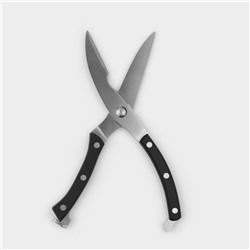 Ножницы для разделки птицы Доляна «Профи», 25×4×1.5 см, чёрные