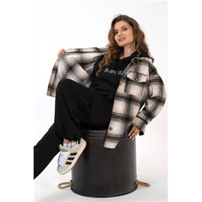 Рубашка женская Квадро-3 (Коричневый)