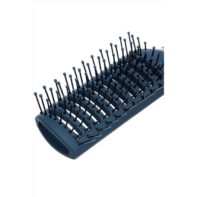 Dewal Beauty Щетка для волос серия «Магия» продувная, прямоугольная, 9 рядов, серо-синий KRISTALLER, 1199311