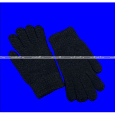 Перчатки мужские зимние толстые двойные ЧЕРНЫЕ арт. А-8