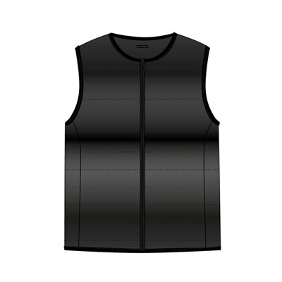 Жилет текстильный с полиуретановым покрытием для девочек