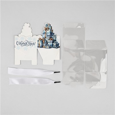 Коробка подарочная новогодняя складная «Новогодние подарки», 7×7×7 см