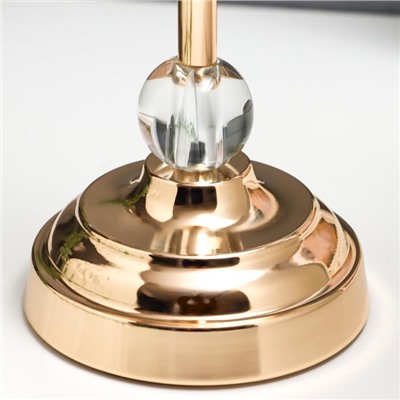 Подсвечник на 1 свечу «Прозрачность», под золото, 36×12×12 см