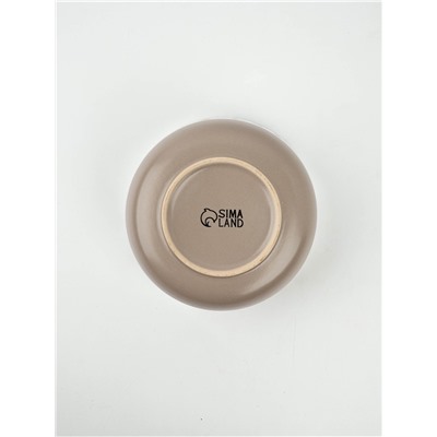 Тарелка новогодняя суповая «Снежная сказка», 15×7 см, 700 мл, ручная работа