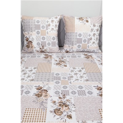 Простыня на резинке перкаль Коллаж