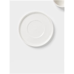 Кофейная пара Magistro White Snow, 120 мл, фарфор, белая