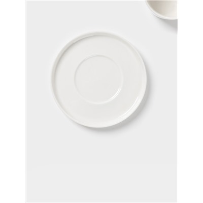 Кофейная пара Magistro White Snow, 120 мл, фарфор, белая