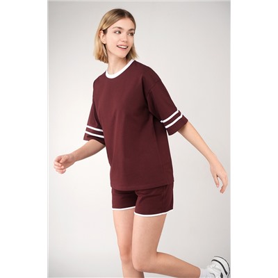 Женский костюм оверсайз из хлопка Happyfox