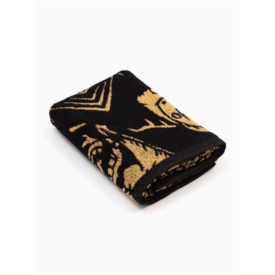 Полотенце махровое Этель 100% MAN, 50×90 см, 420 г/м², чёрно-золотое