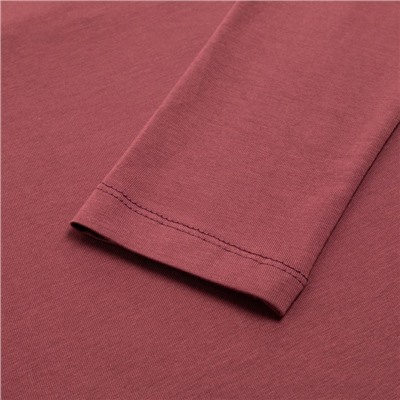 Лонгслив женский MINAKU: Basic line, бордовый, размер 44