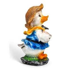 Садовая фигура из полистоуна «Утёнок с мотыгой», 45×27×27 см, МИКС