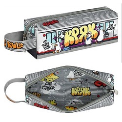 Пенал-косметичка 200х70х55 мм 71963 "УТКИ В МЕТРО" полиэстер, молния, сублимац. печать Феникс