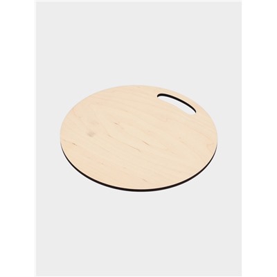 Доска разделочная сувенирная «Медведь.С новым годом», d=25.5 см, дерево, разноцветная