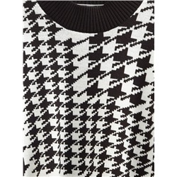 Вязаные джемперы CONTE Джемпер объемного силуэта с жаккардовым переплетением LDK 23103