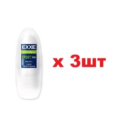 EXXE Дезодорант роликовый 50мл Sport Ultra синий муж 3шт