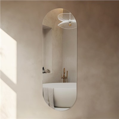 Зеркало интерьерное настенное, овальное, 101×35 см