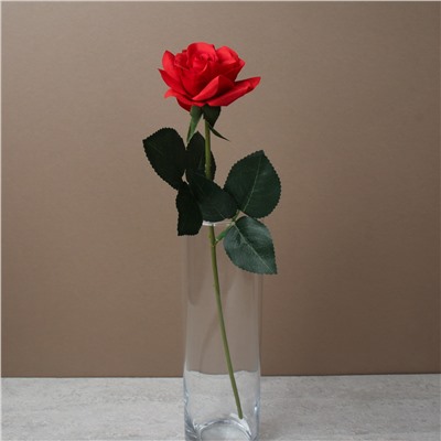 Цветок искусственный Роза 42 см / GR-007 /уп 60/720/силикон (бело-розовый)