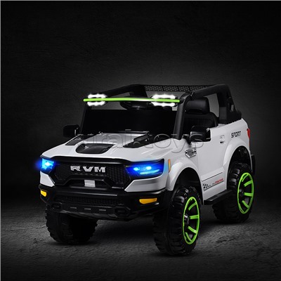 Электромобиль детский "Крутой внедорожник" (цвет серый)