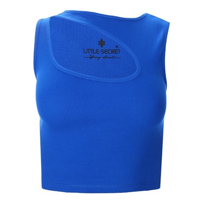 Топ с вырезом женский Little Secret, ярко-синий, размер 46 (L)