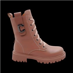 Ботинки на меху 10-11F розовые