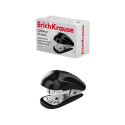 Степлер 24/6 на 20 листов мини 61735 Compact Classic черный ErichKrause