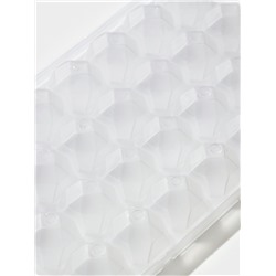 Форма для льда «Сапфир», 28 ячеек, 24×12.7×2 см, прозрачная