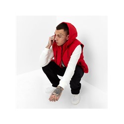 Жилет утепленный мужской, цвет красный, размер 50