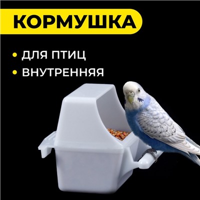 Кормушка для птиц внутренняя, 7.5×5.5×9 см