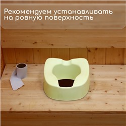 Сиденье для уличного туалета, для пожилых и маломобильных людей, 42×38 см, пенополиуретан, зелёное
