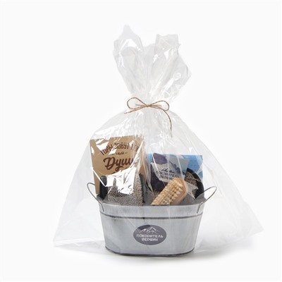 Набор подарочный «Этель. Горы зовут», 5 предметов, полотенце, мочалка, щётка