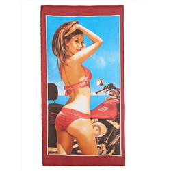 Полотенце ваф.Девушка 150*75см