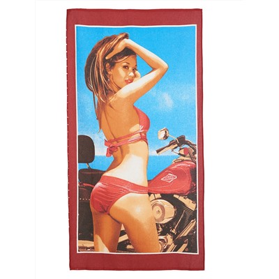 Полотенце ваф.Девушка 150*75см