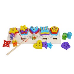 Игра развивающая "Фигурная рыбалка" в коробке