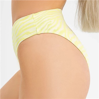 Купальник раздельный женский, геометрия на салатовом, размер 44 (S)