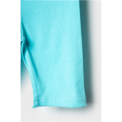 Брюки трикотажные для девочек (легинсы укороченные), 2 пары в комплекте PLAYTODAY, 1240261