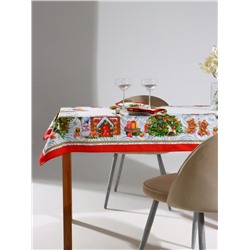 УЦЕНКА Набор столовый "Новогодняя сказка" скат.150х110см +/-3см с ГМВО, салф.40х40см-4 шт, хл100% 16