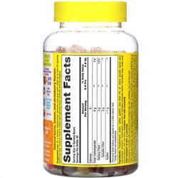 L'il Critters, клетчатка для поддержки пищеварения, со вкусом натуральных фруктов, 90 жевательных мармеладок