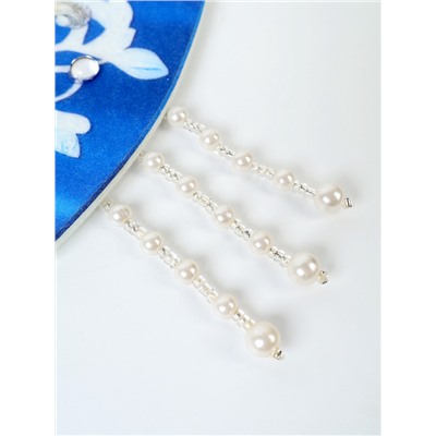 Карнавальный кокошник «Синие цветы» фетр с блёстками